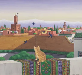 Rooftops in Marrakesh, 1989
